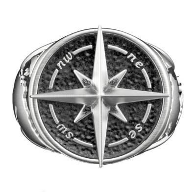 925 Silver Vintage Globe Ring - EXA186 - Zancan