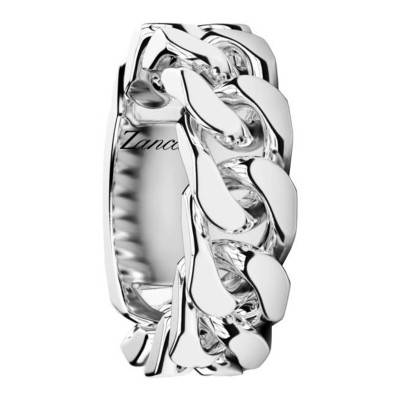 925 Sterling Silver Cubana Ring - EXA221-B - Zancan
