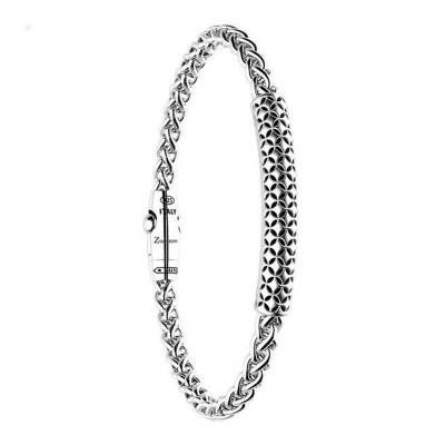 925 Silver Cosmopolitan Bracelet, Length 19 cm to 21 cm - EXB826 - Zancan
