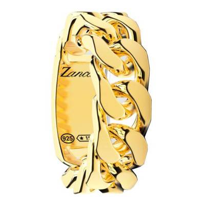925 Sterling Silver Cubana Ring - EXA221-OG - Zancan