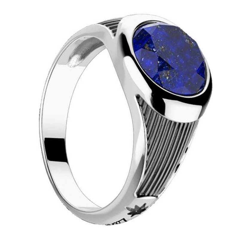 925/1000 Silver & Lapis Lazuli Cosmotone Ring - EXA217-L - Zancan