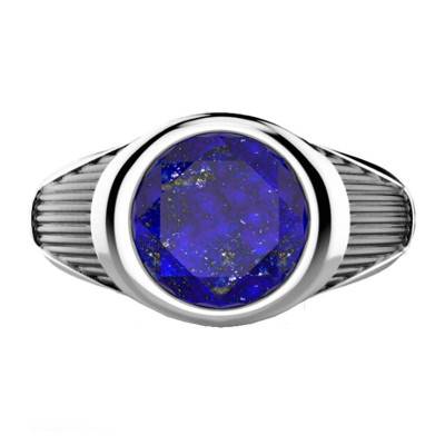 925/1000 Silver & Lapis Lazuli Cosmotone Ring - EXA217-L - Zancan