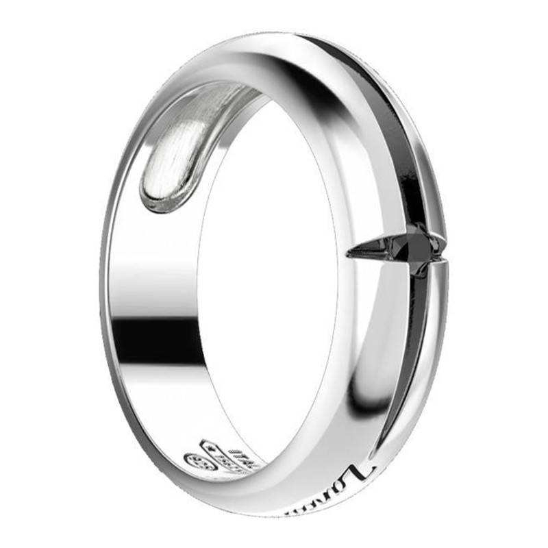 925 Sterling Silver Rhodium-Plated Cosmopolitan Cross Ring - EXA111 - Zancan