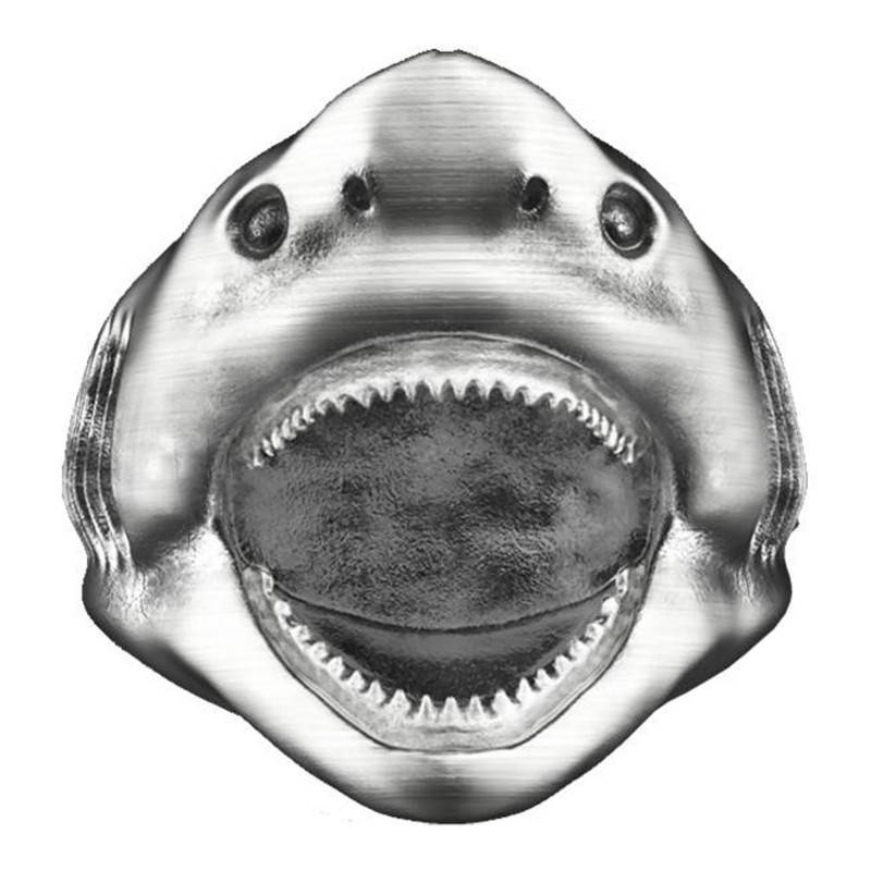 925 Silver Vintage Shark Ring - EXA184 - Zancan