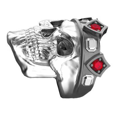925 Silver Skull Vendetta Ring - EXA179 - Zancan