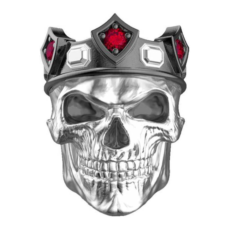 925 Silver Skull Vendetta Ring - EXA179 - Zancan