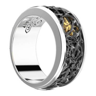925 Silver Cosmopolitan Thorny Ring - EXA212 - Zancan