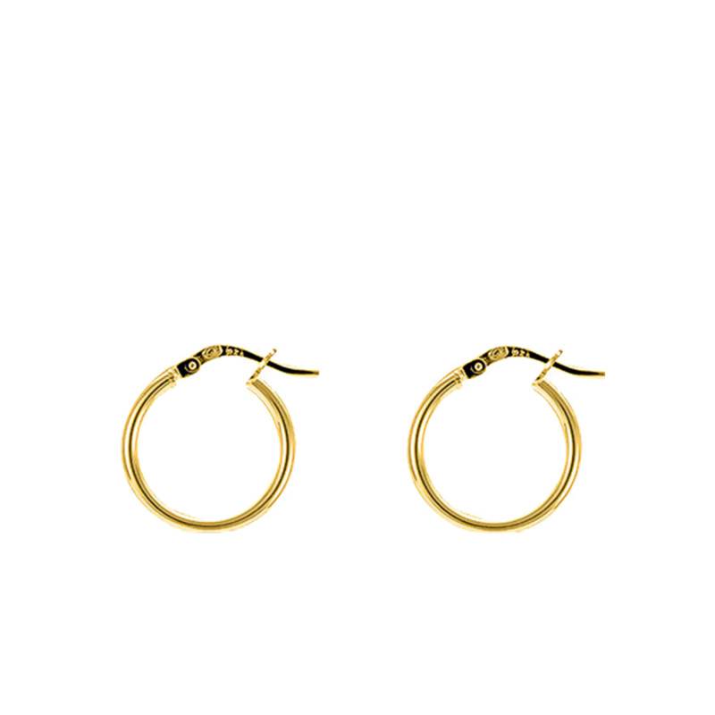 Gold-Plated Hoop Earrings, Diameter 15 mm to 60 mm - Emanessence