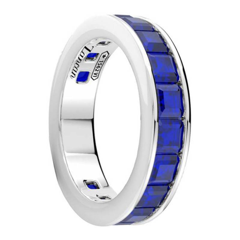 925 Silver & Blue Stones Cosmopolitan Ring - ESA073 - Zancan
