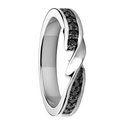Bague Cosmopolite en Argent et Pierres Noires EXA201 - Zancan