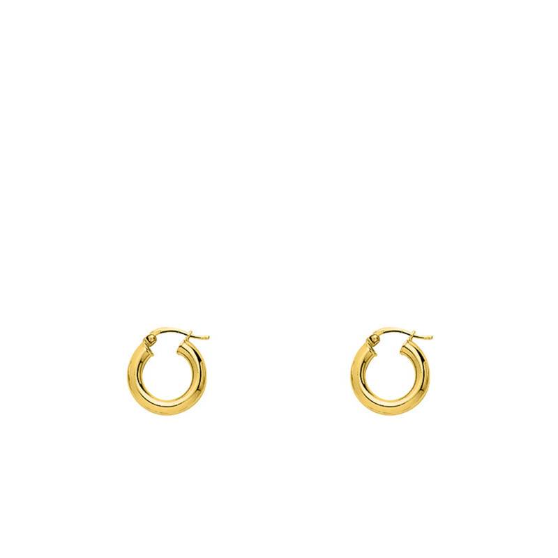 Gold-Plated Hoop Earrings, Diameter 10 mm to 25 mm - Emanessence
