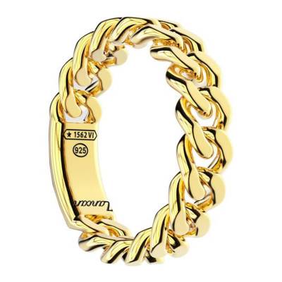 Bague Gourmette Cubane en Argent EXA219-OG - Zancan