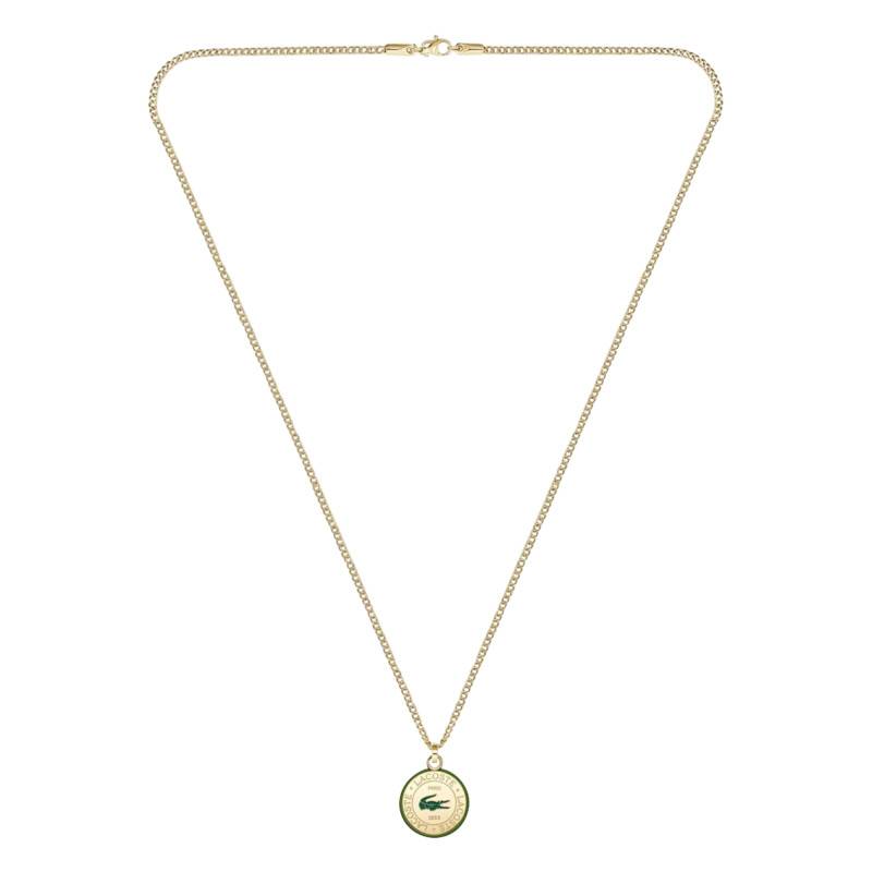Golden Steel Vigor Necklace, Length 60 cm - 2040448 - Lacoste