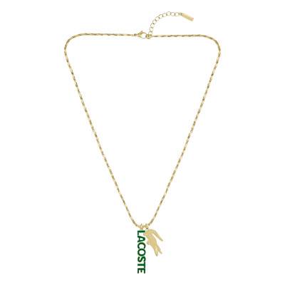 Gold-Tone Steel Umpire Necklace, Adjustable Length 60 cm - 2040488 - Lacoste