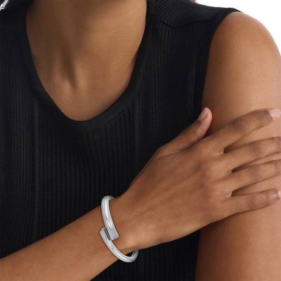 Bracelet Jonc CK Spiral en Acier, Longueur 17,50 cm - 35000762 - Calvin Klein