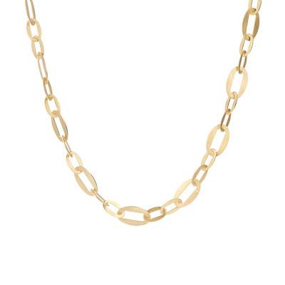 Gold-Plated Chain Necklace, 45 cm - Etrusca Gioielli