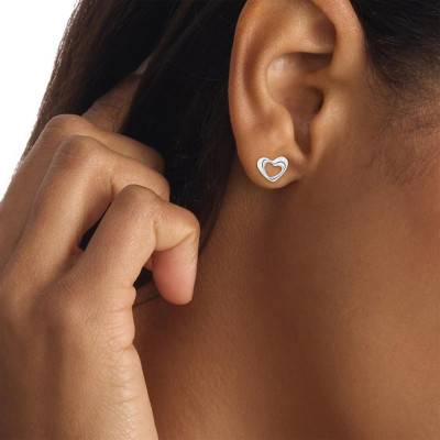 Enchanting Steel Stud Earrings Heart - 35000759 - Calvin Klein