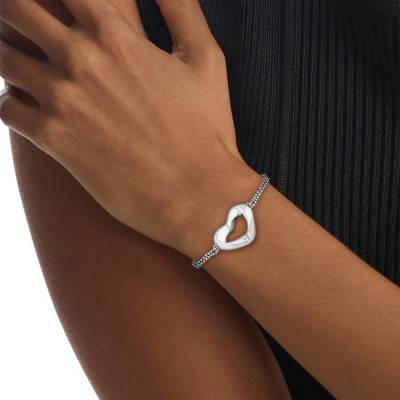 Steel Enchanting Heart Bracelet, Adjustable Length 17 cm - 35000758 - Calvin Klein