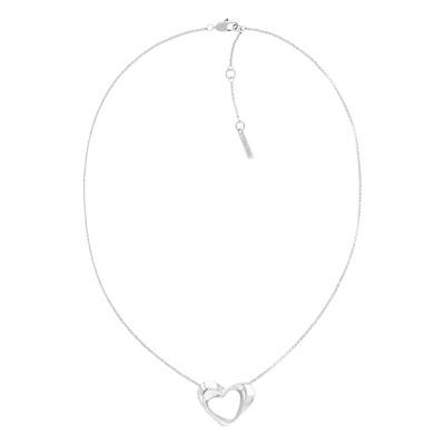 Steel Enchanting Heart Necklace, Length 43 cm to 48 cm - 35000757 - Calvin Klein
