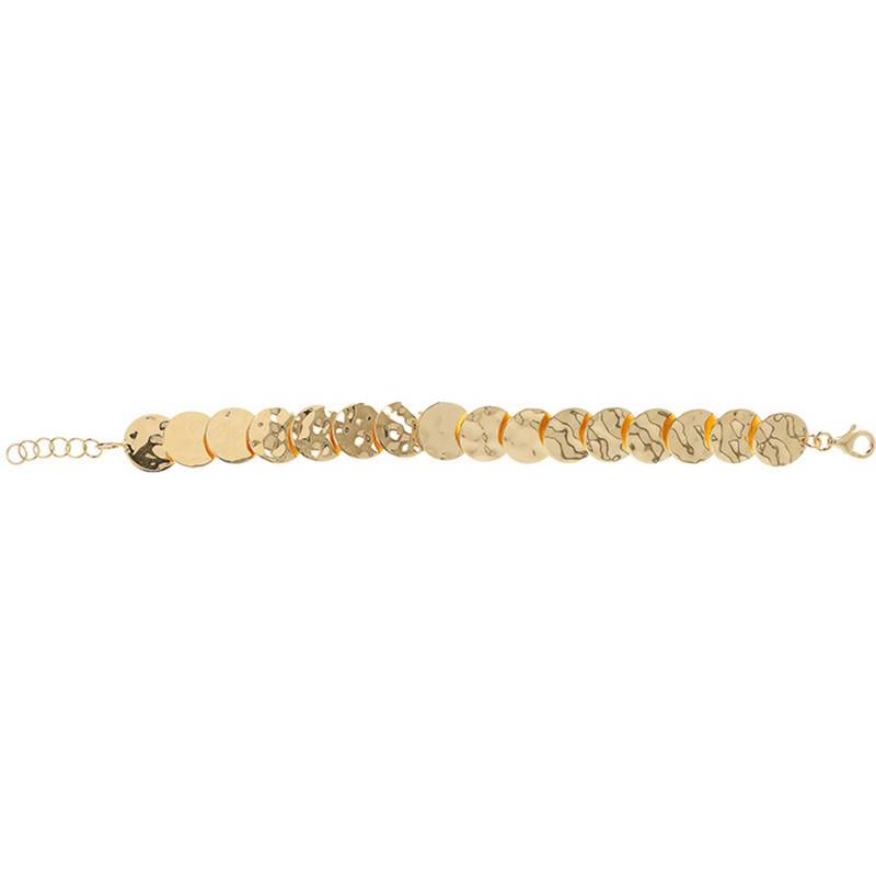 Gold-Plated Mirage Effect Bracelet, Adjustable Length 19.5 cm - Etrusca Gioielli