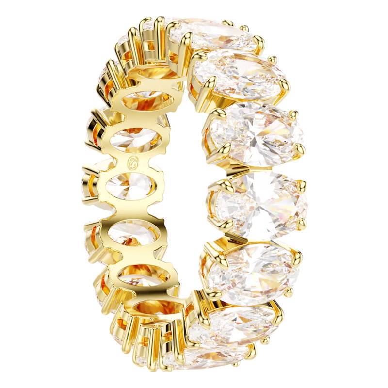 Gold-Tone Metal & White Crystals Matrix Ring - 5707188 - Swarovski