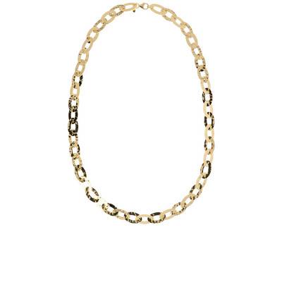 Collier or plaqué à disques, Longueur 81 cm - Etrusca Gioielli