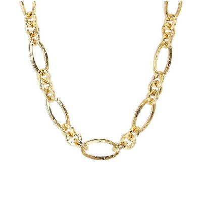 Collier plaqué or jersey large, Longueur 61 cm - Etrusca Gioielli