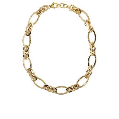 Collier plaqué or jersey large, Longueur 61 cm - Etrusca Gioielli
