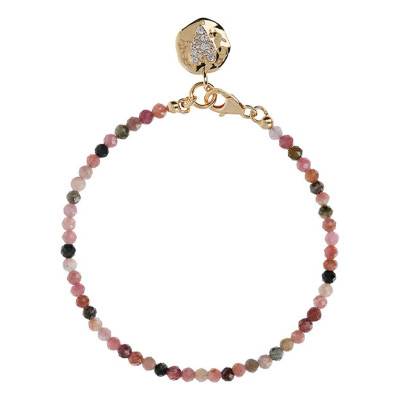 Bracelet plaqué or tourmaline - Etrusca Gioielli