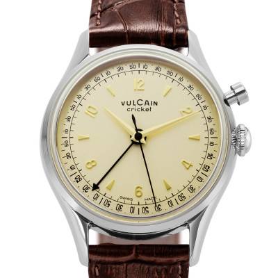 Montre Cricket Tradition 39 mm Eggshell 100268A76.BAL228 - Vulcain