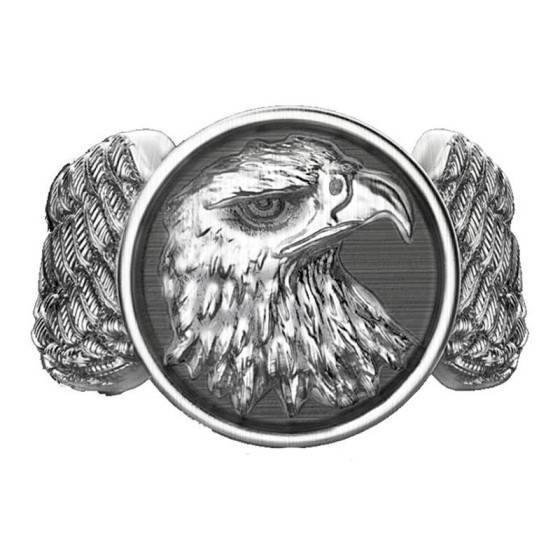Collier pendentif aigle volant en bois massif 925 argent sterling pour