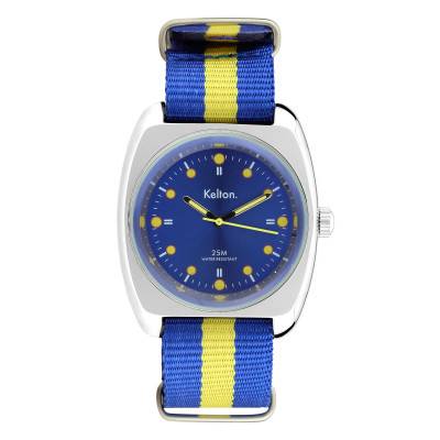 Montre RC 2 Nato bleu et jaune 9122462 - Kelton