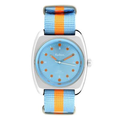 Montre RC 2 Nato bleu et orange 9122452 - Kelton