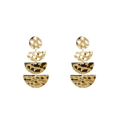 Boucles d'oreilles plaqué or demi-lunes - Etrusca Gioielli