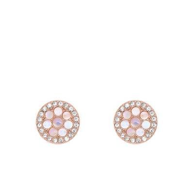 Clous d'oreilles disques nacrés JF02906791 - Fossil