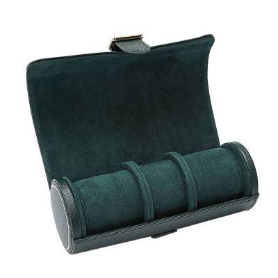 British Racing Green Triple Watch Roll 792941 - Wolf 1834