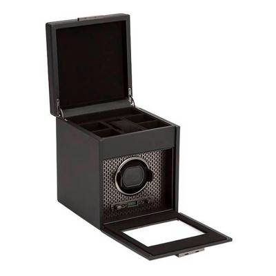 Remontoir Axis Single Winder Powder Coat avec rangement - Wolf 1834