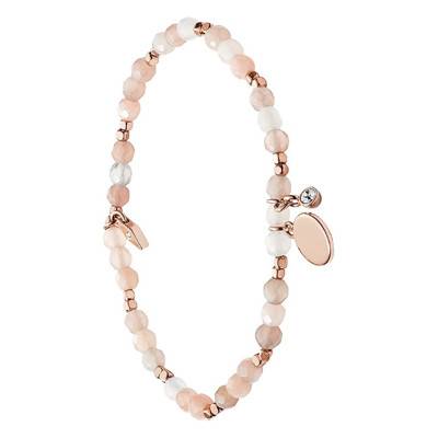 Bracelet Georgia Pierres de Lune Rosé JA6945791, Longueur 16,50 cm - Fossil