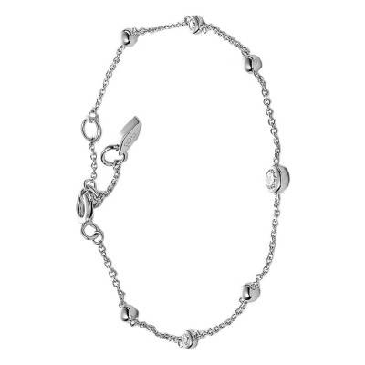 Elliott Glitz 925 Silver & Crystal Bracelet, Length 16,5 cm to 19,10 cm - Fossil