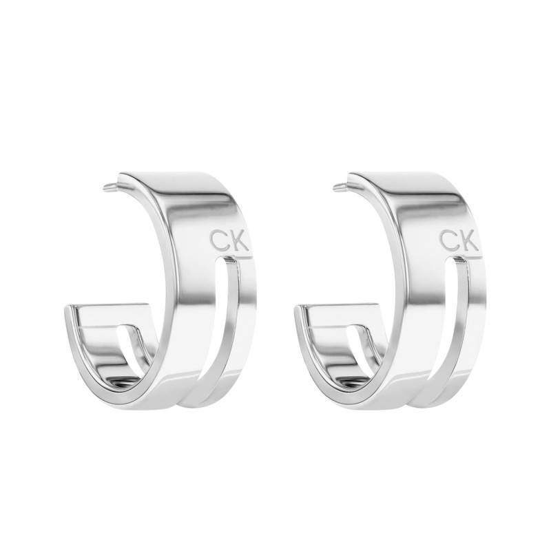Steel Geometric Essentials Hoop Earrings, Diameter 20 mm - 35000677 - Calvin Klein