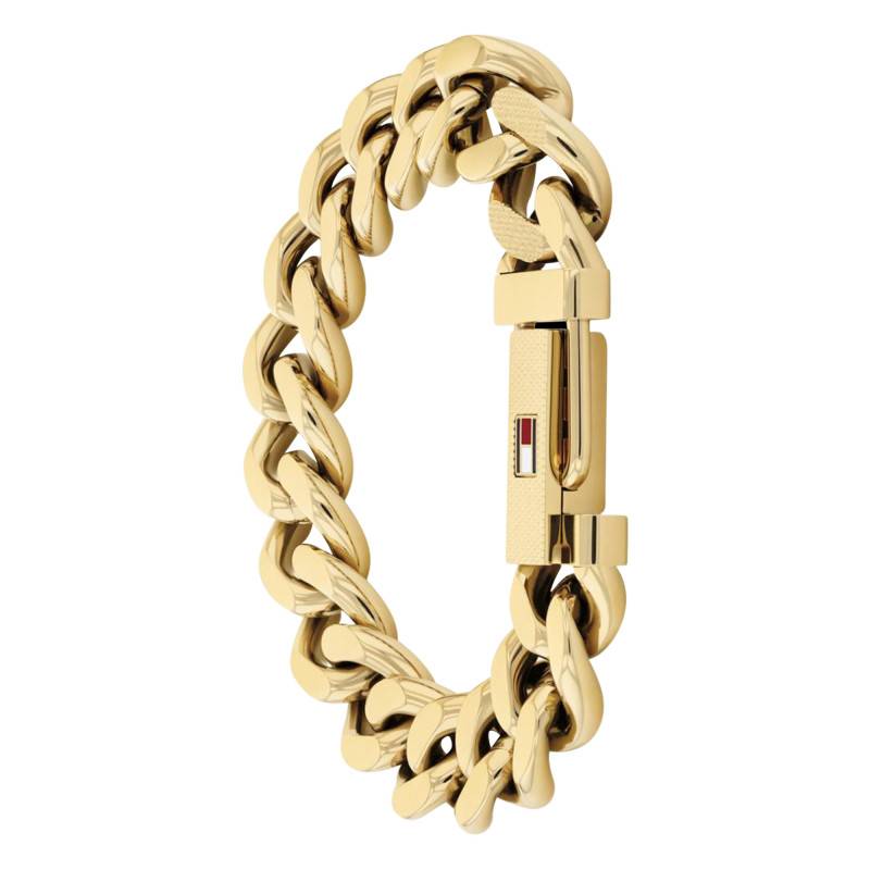 Gold-Tone Steel Wild Bracelet, Adjustable Length 19 cm - 2790638 - Tommy Hilfiger