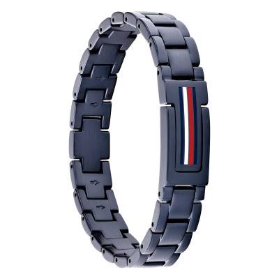 Blue Steel Mason Bracelet, Adjustable Length 19 cm - 2790598 - Tommy Hilfiger
