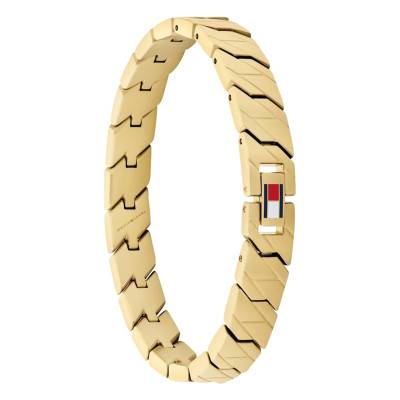 Bracelet Lars Texturé en Acier Doré, Longueur 19 cm - 2790620 - Tommy Hilfiger