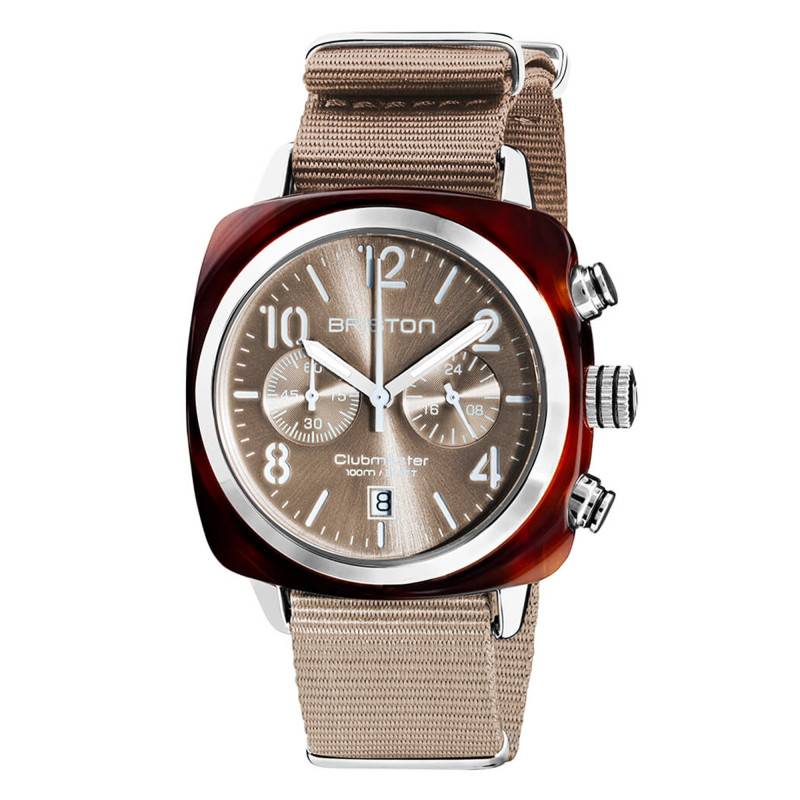 Watch Clubmaster Classic Chrono Gray Taupe 19140.SA.T.30.NT - Briston