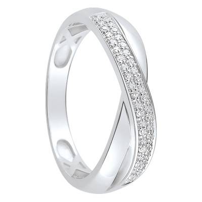 Bague Alamandra Or Blanc & Diamants - Joelli