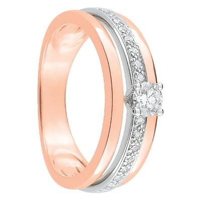Bague Tamara Or Rose & Diamants - Joelli
