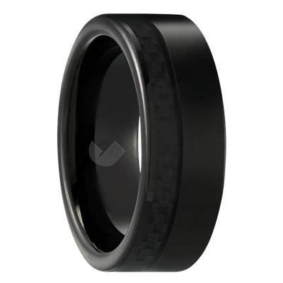 Bague Turbo Noire JH120009R - Jourdan Bijoux