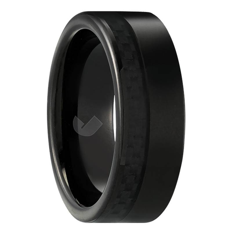 Black Turbo Ring - JH120009R - Jourdan Bijoux