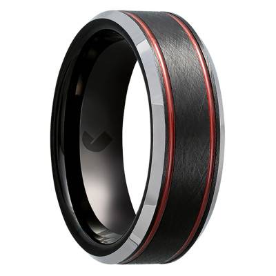 Bague Francisco Noire JH120007R - Jourdan Bijoux