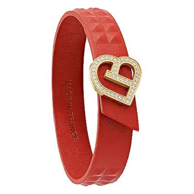 Bracelet Clovis en cuir ajustable (CO 006), Longueur 19 cm - Jourdan Bijoux